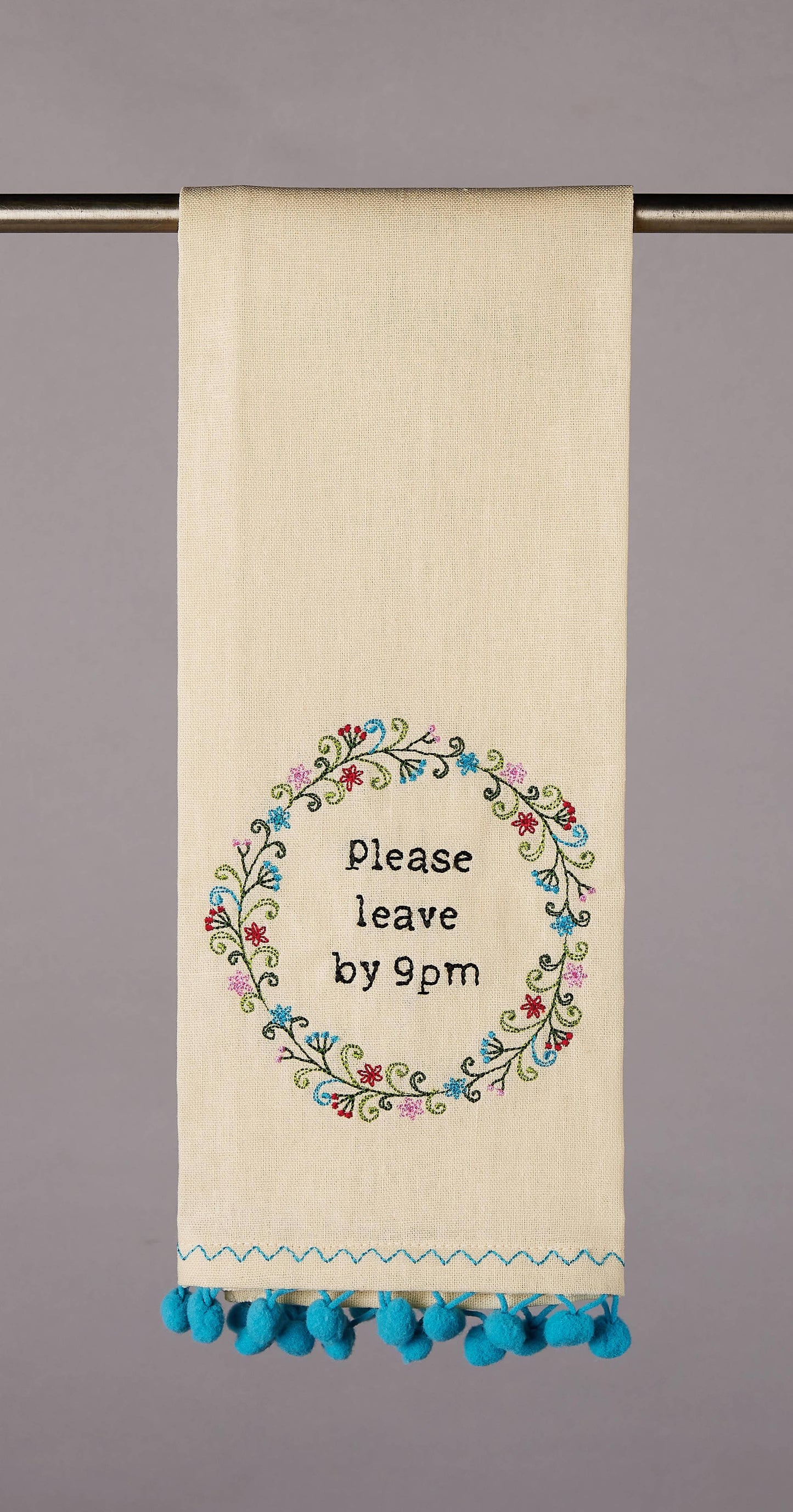 Leave By 9 Kitchen Towel