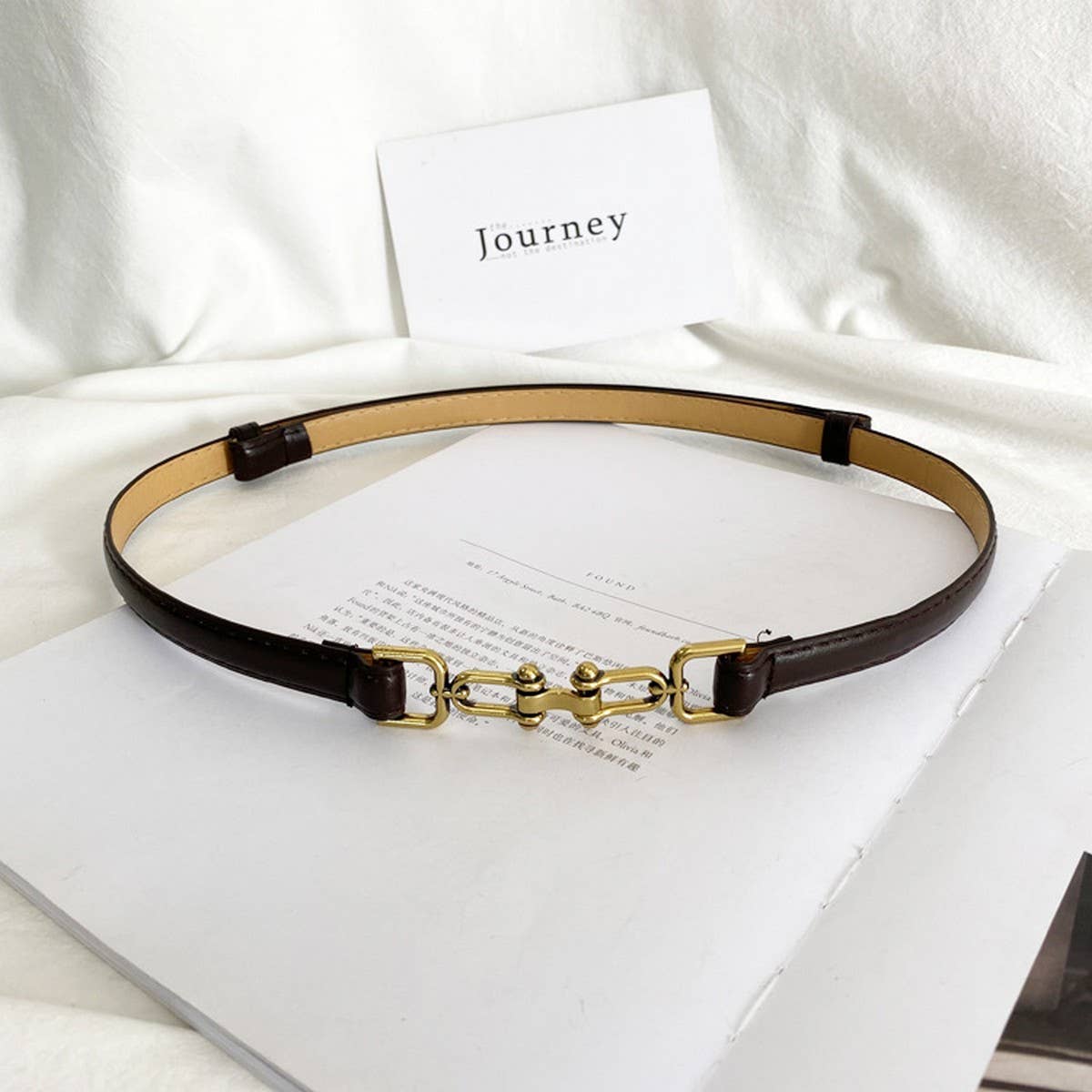 Vintage Matte Thin Belt