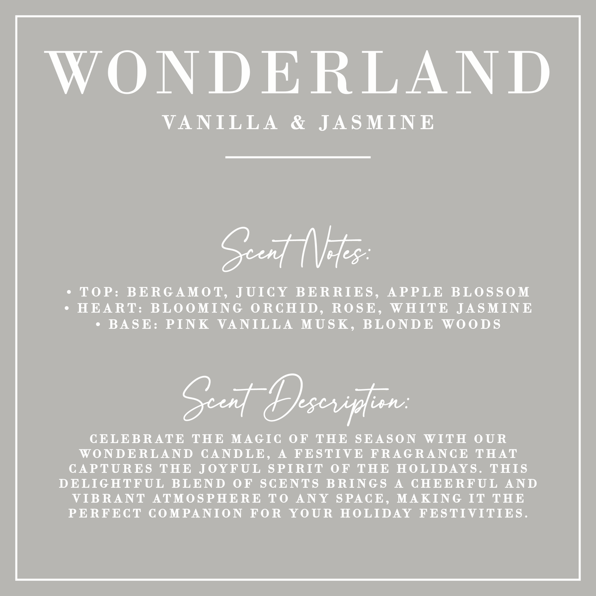 WONDERLAND | Vanilla + Jasmine | Everything Spray