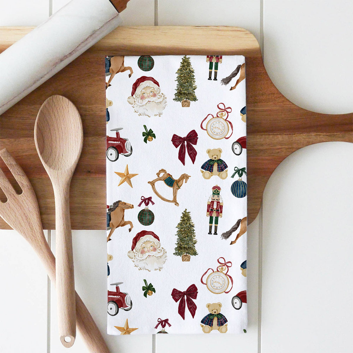 Christmas Nostalgia Tea Towel