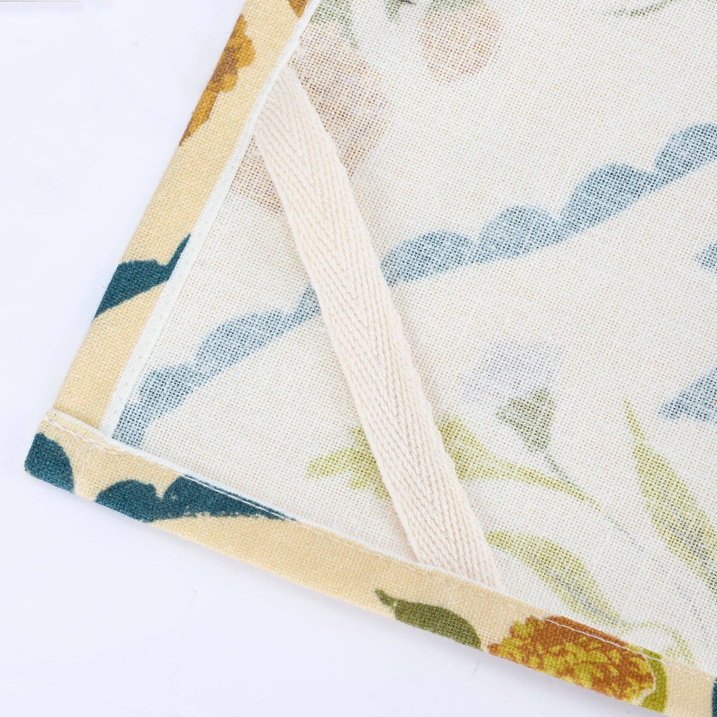 Folk Diamond Floral Kitchen Towel