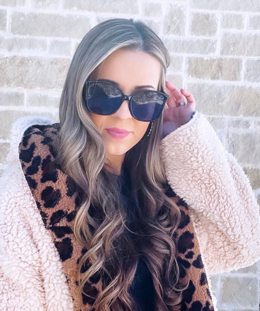 Dax - High Class Black - Oversized Square Sunglasses