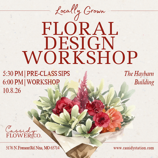 October 8th | Floral Design Workshop