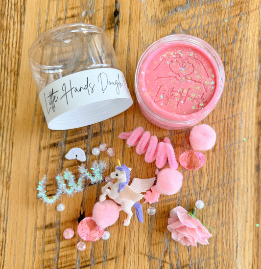 Unicorn Playdough To-Go Jar