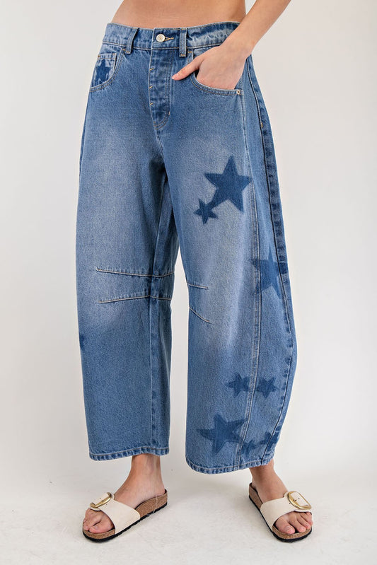 Star Barrel Jeans