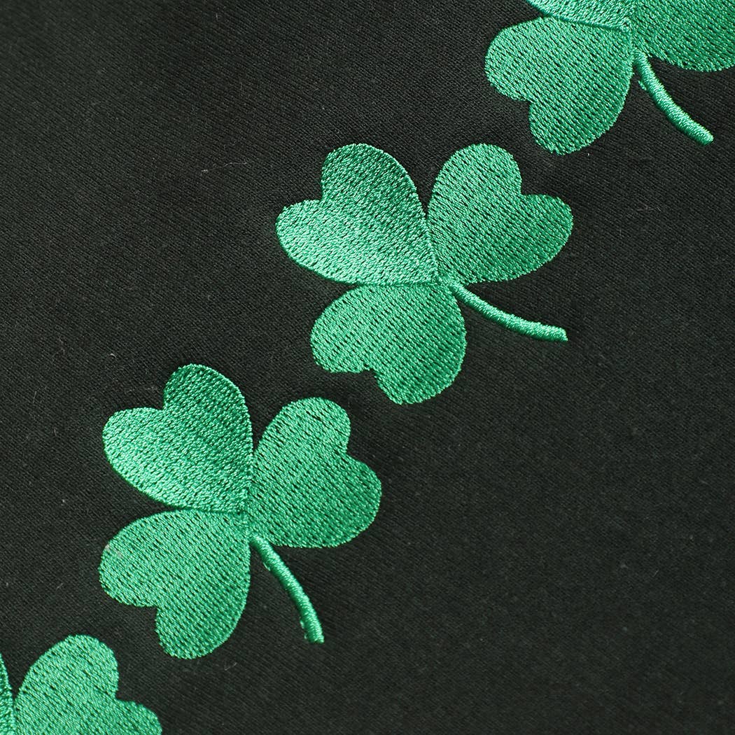 Four Clovers Embroidered Sweatshirt