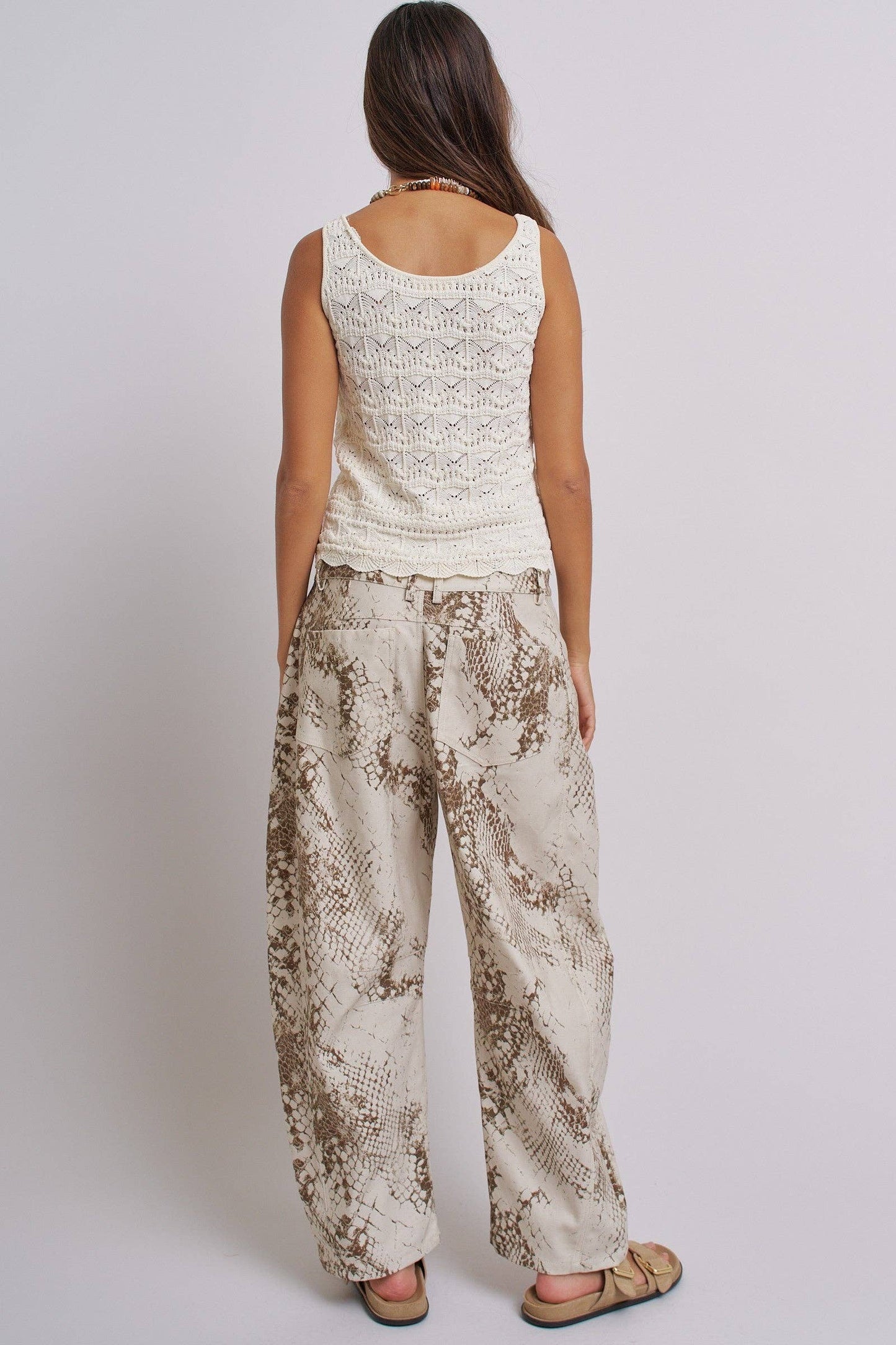 Knit Button Front Tank Top
