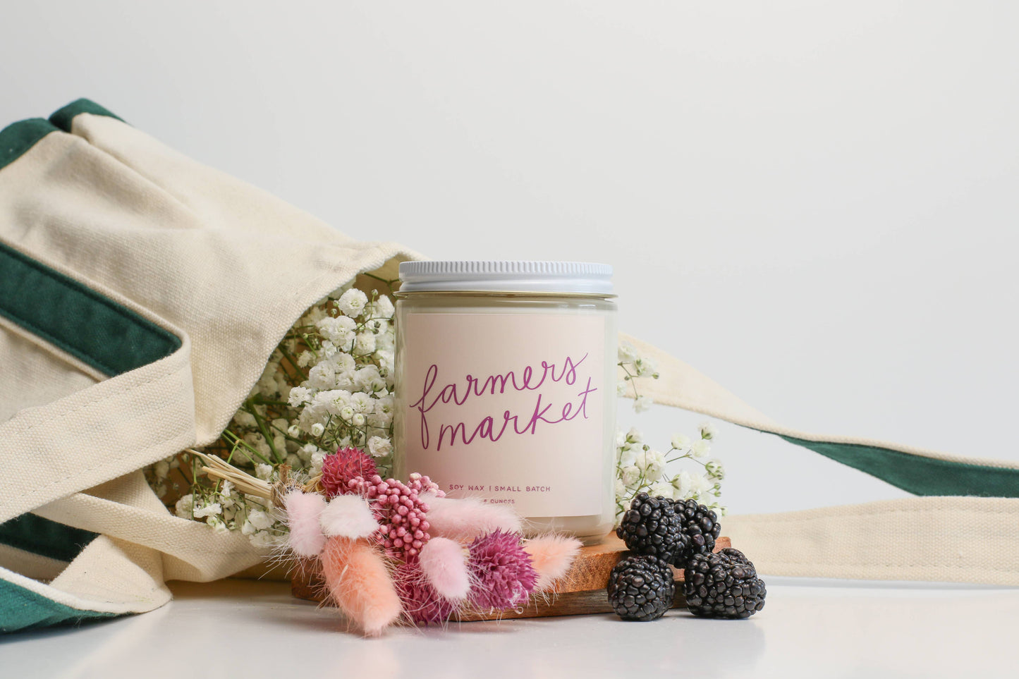 Farmer's Market | Fresh Floral & Jasmine Candle | 8 oz