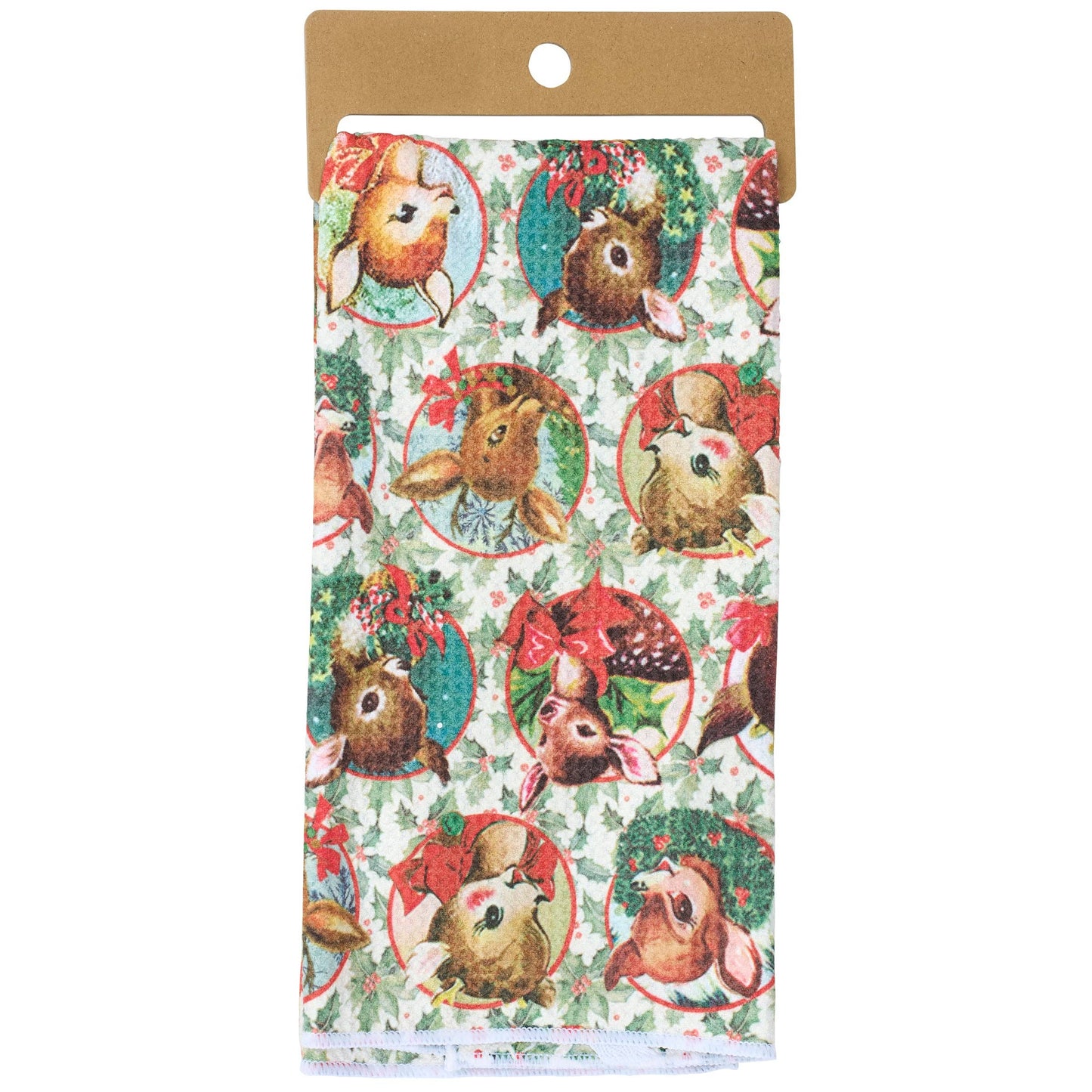 Retro Deer Kitchen Towel