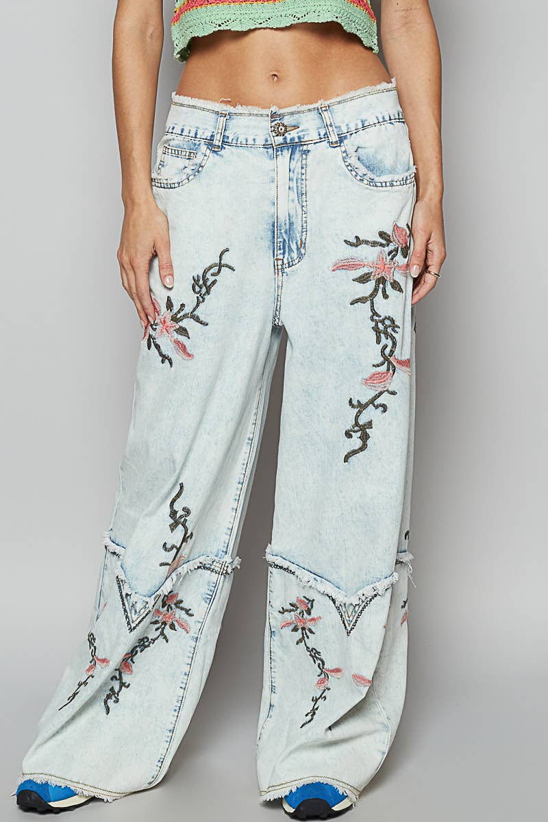 Floral Western Inspired Pants