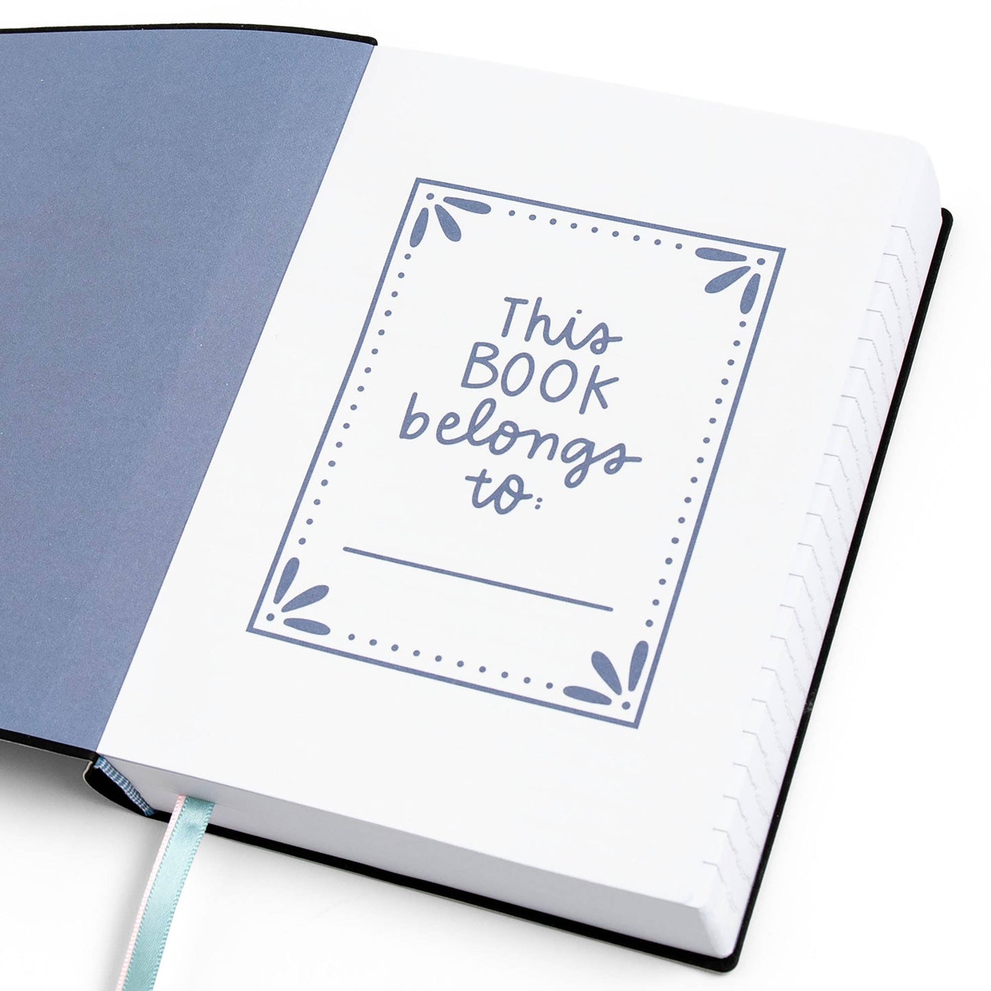 Blue Floral 5x7 Lined Softcover Book Journal