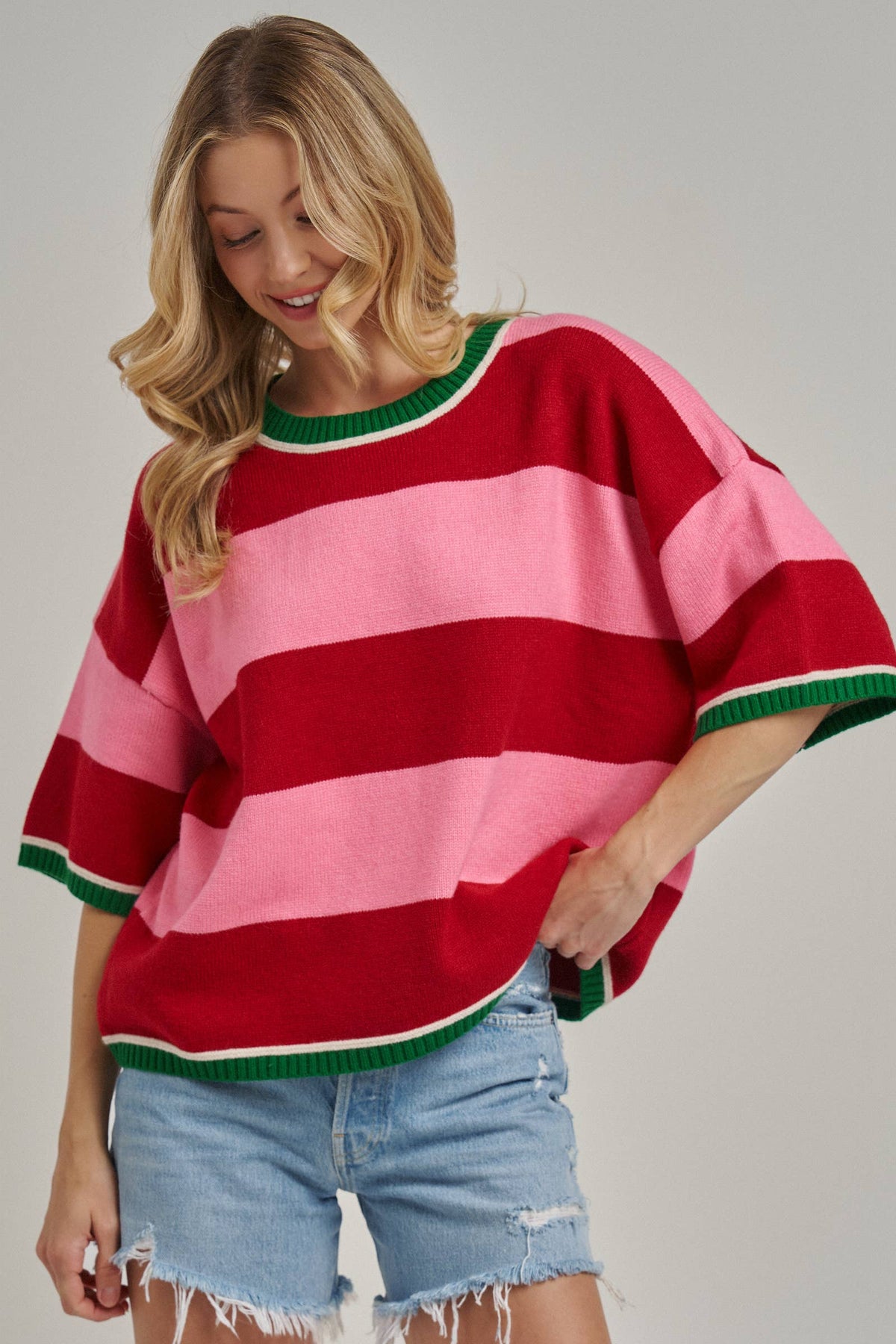 Christmas Wide Stripe Sweater