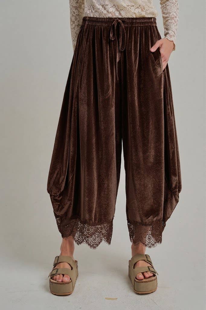 Velvet Balloon Pants