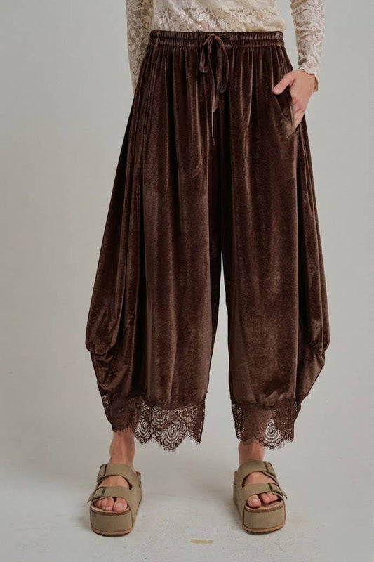 Velvet Balloon Pants