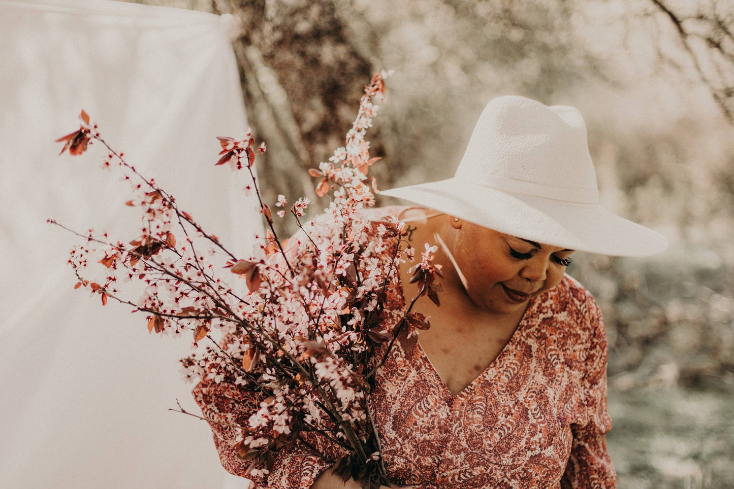 Blake | Paper Straw Fedora | Cream