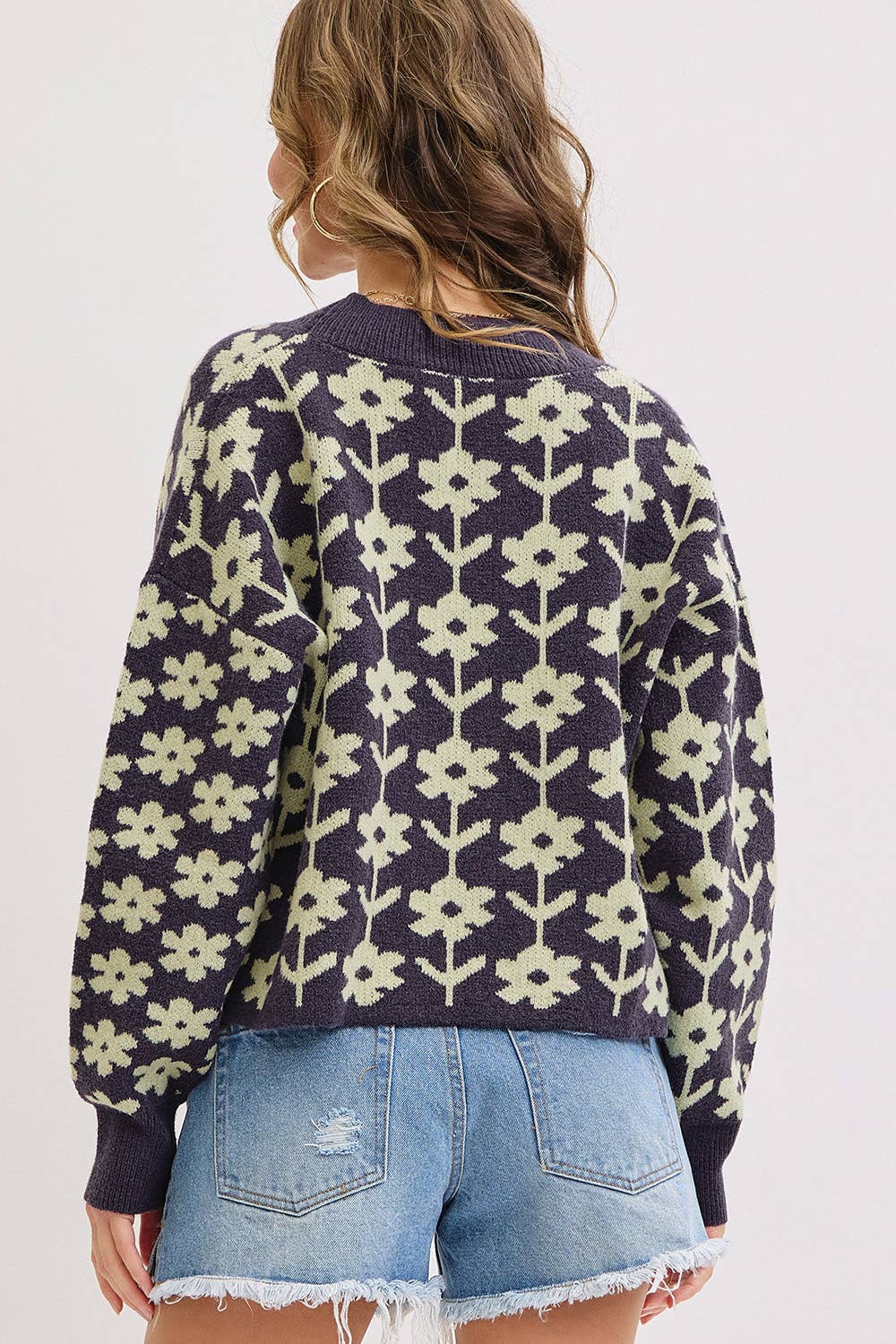 Floral Print Cardigan