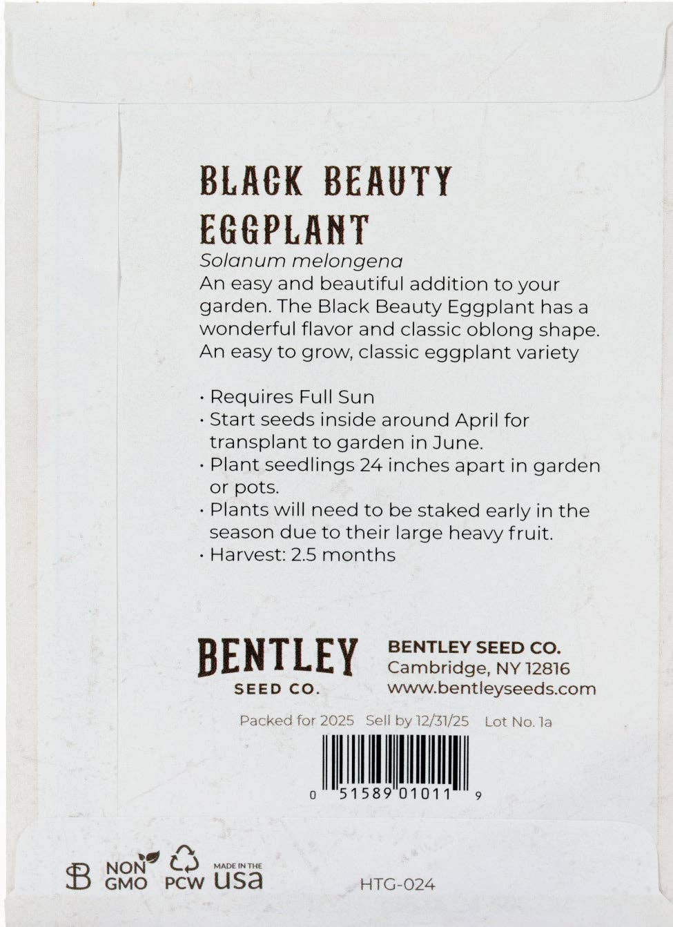 Eggplant-Black Beauty 1903