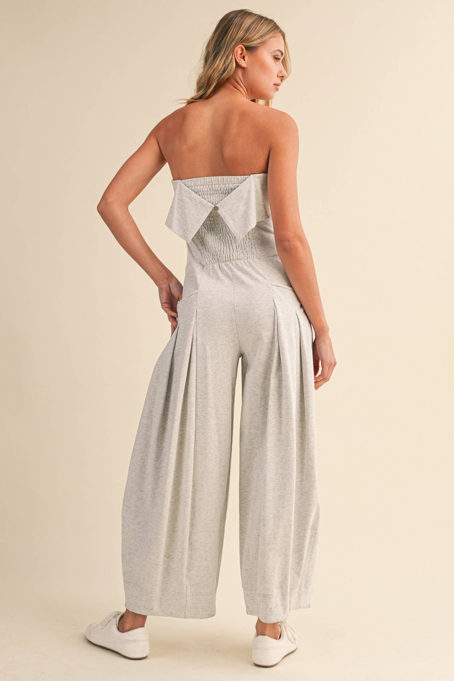 Strapless Barrel Jumpsuit