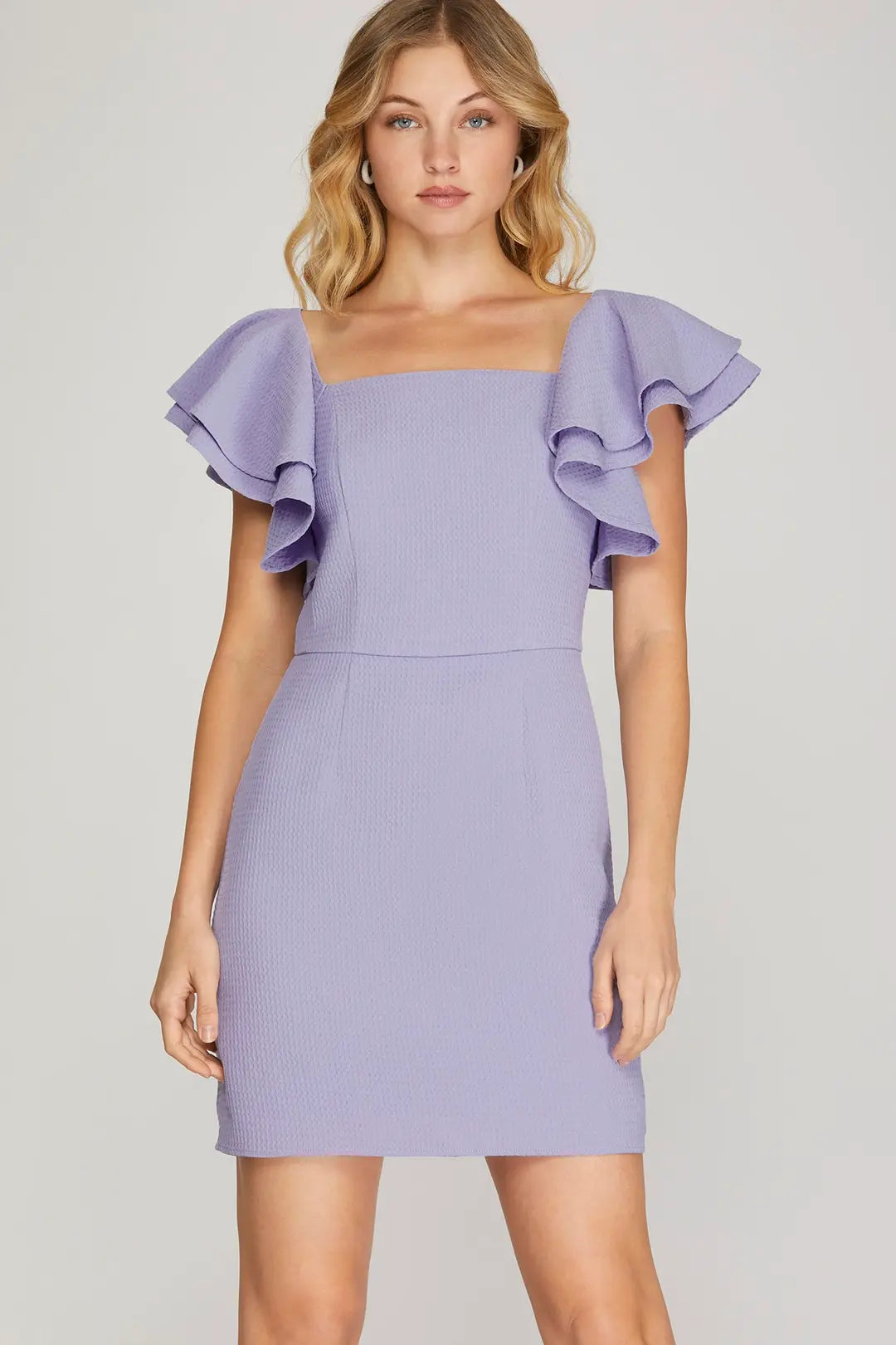 Lilac Ruffle Dress