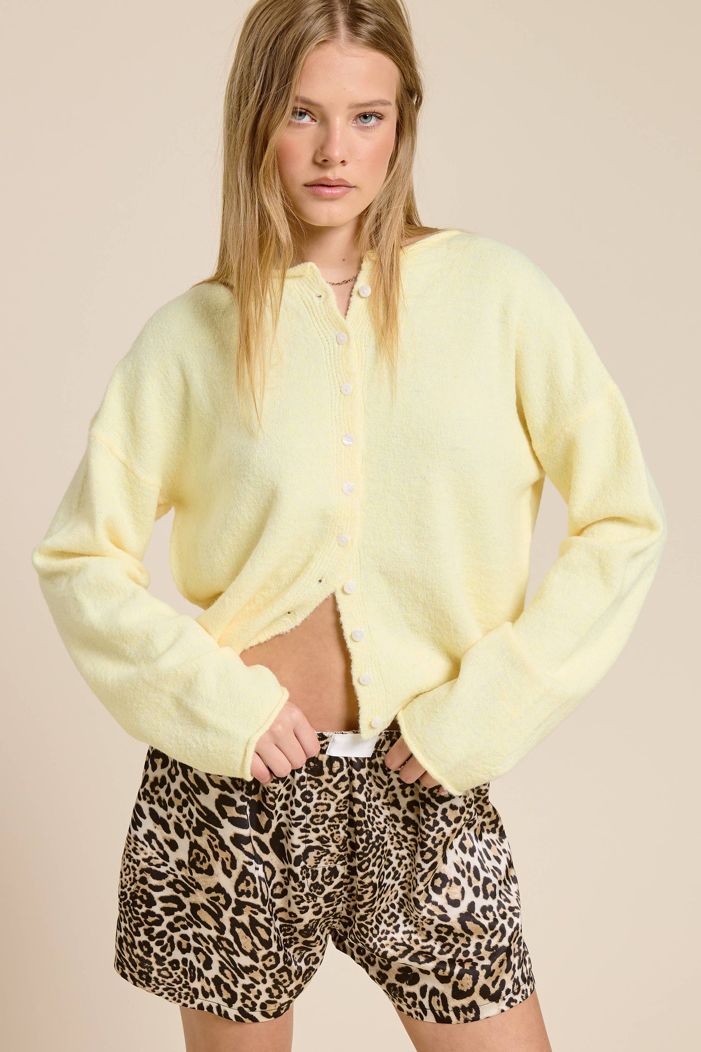 Essential Button Down Cardigan