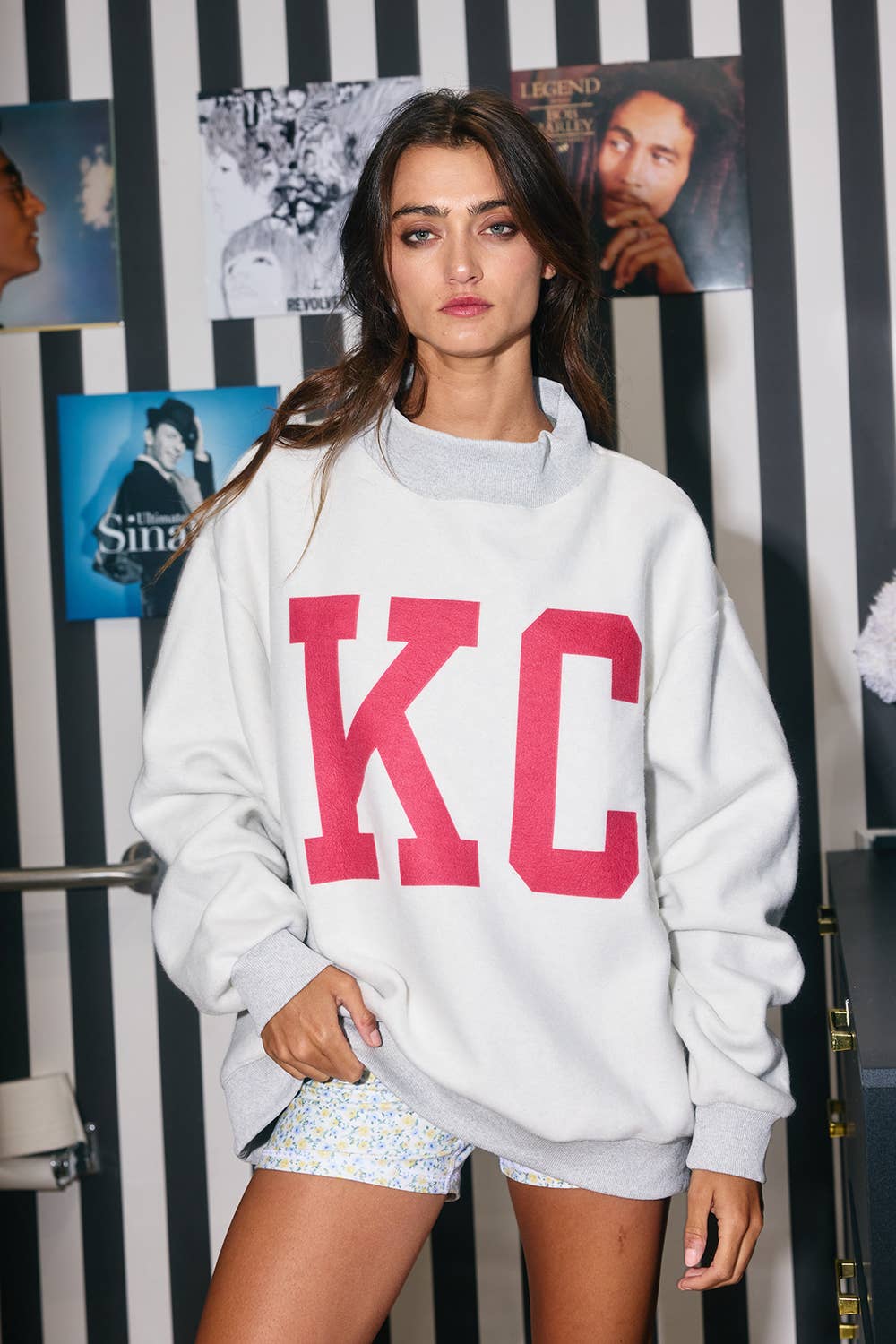 'KANSAS CITY&KC' Reversible Sweatshirt
