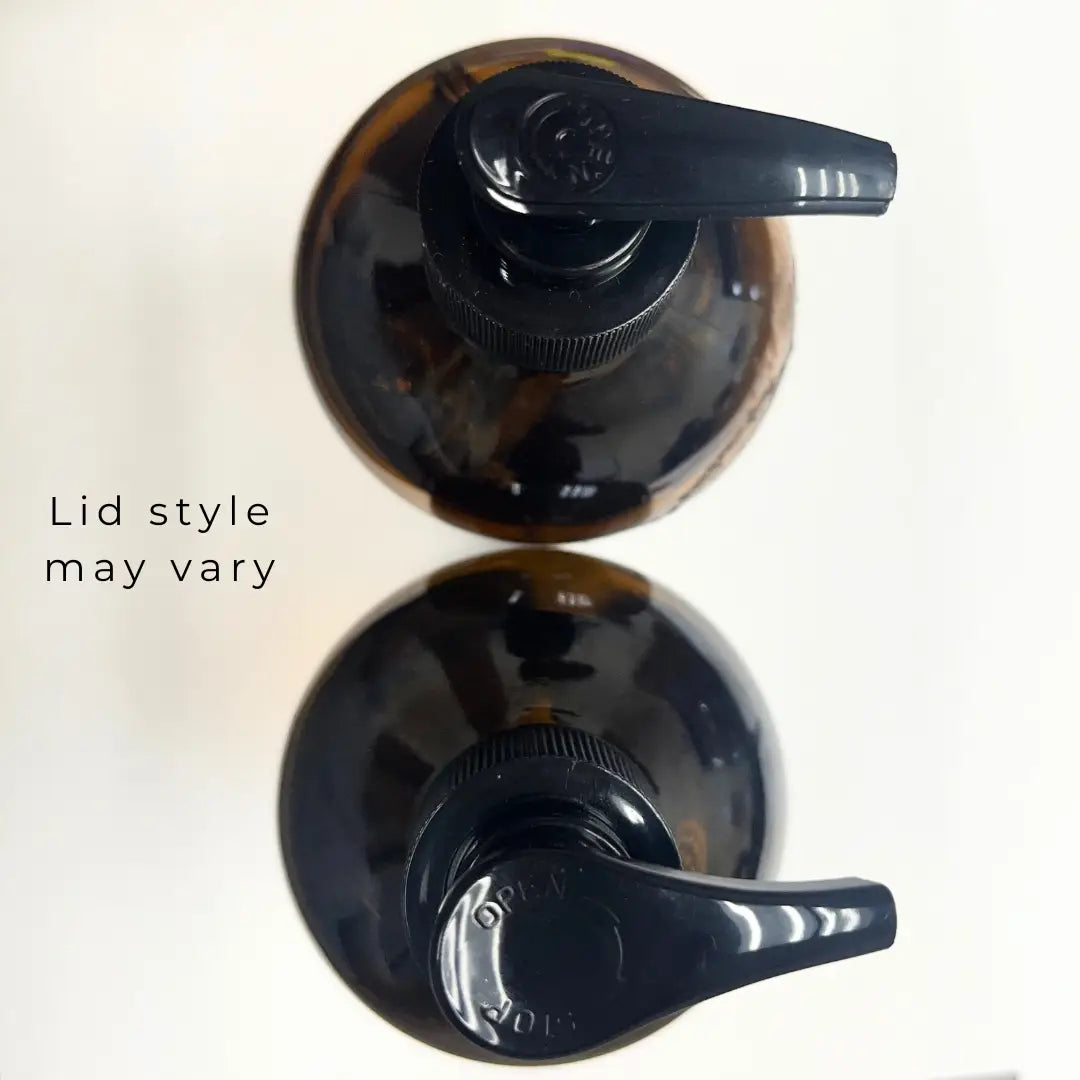 Midnight Amber- 16oz Amber Glass Soap-Handmade-Hand Wash