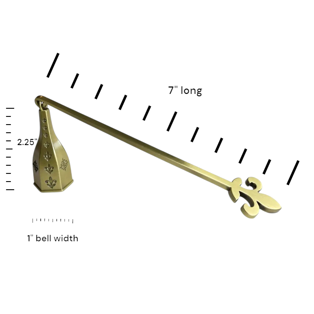 Fleur De Lis Snuffer With Antique Brass Finish