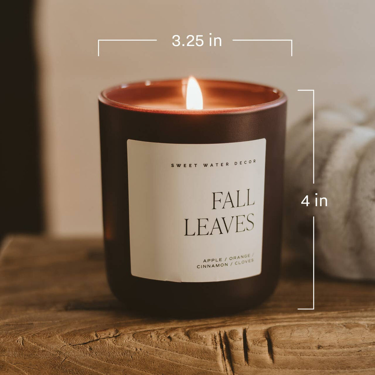 Hello Fall 15 oz Soy Candle, Matte Jar - Fall Decor