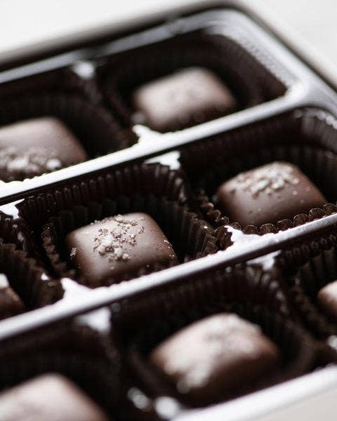 Dark Chocolate Sea Salt Caramels