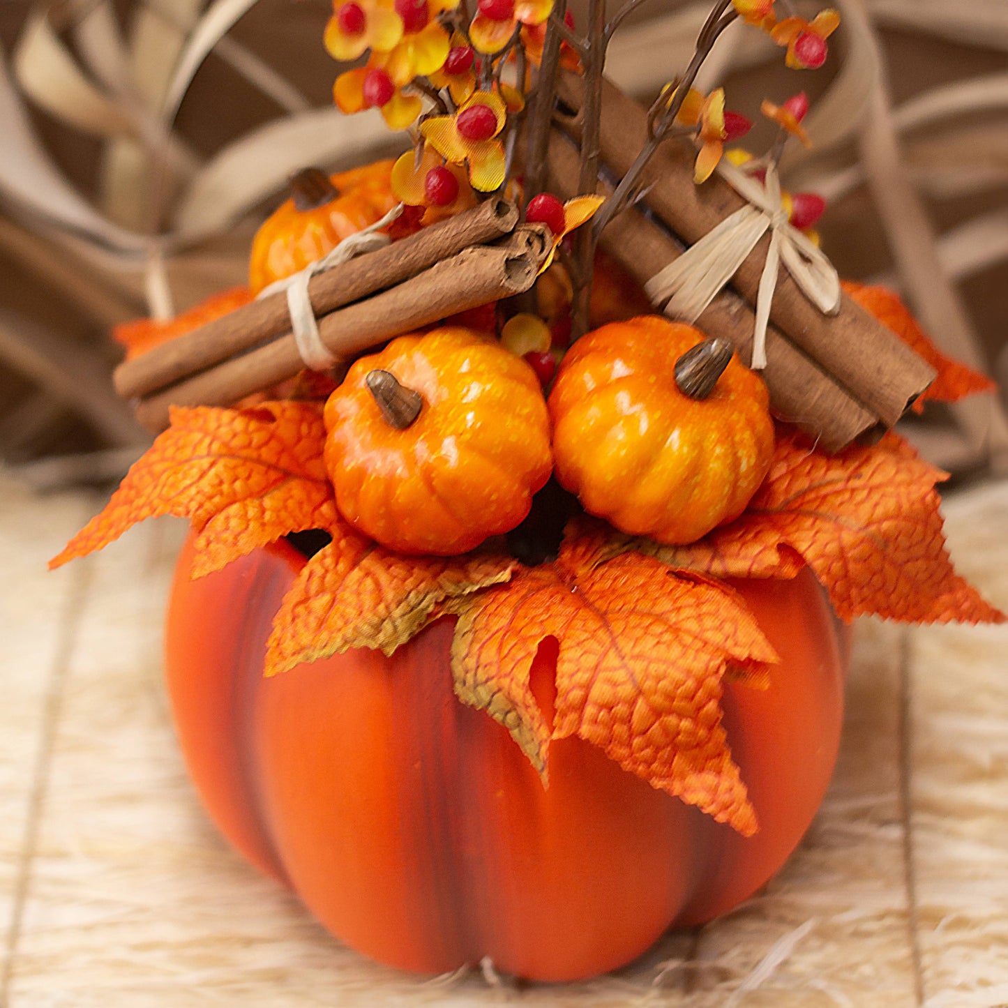 Matte Ceramic Pumpkin Planter