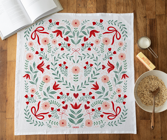 Sweetheart Cotton Tea Towel