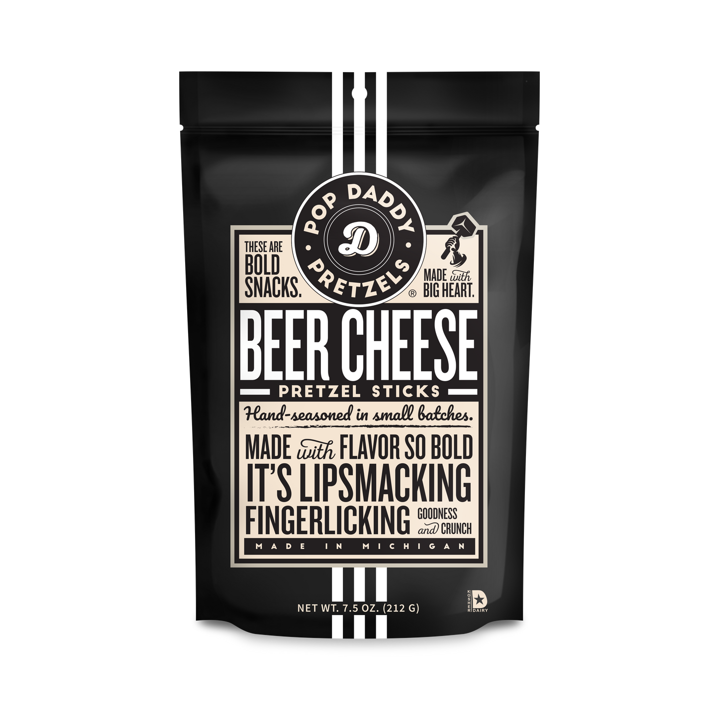 Pop Daddy – Beer Cheese Seasoned Pretzels