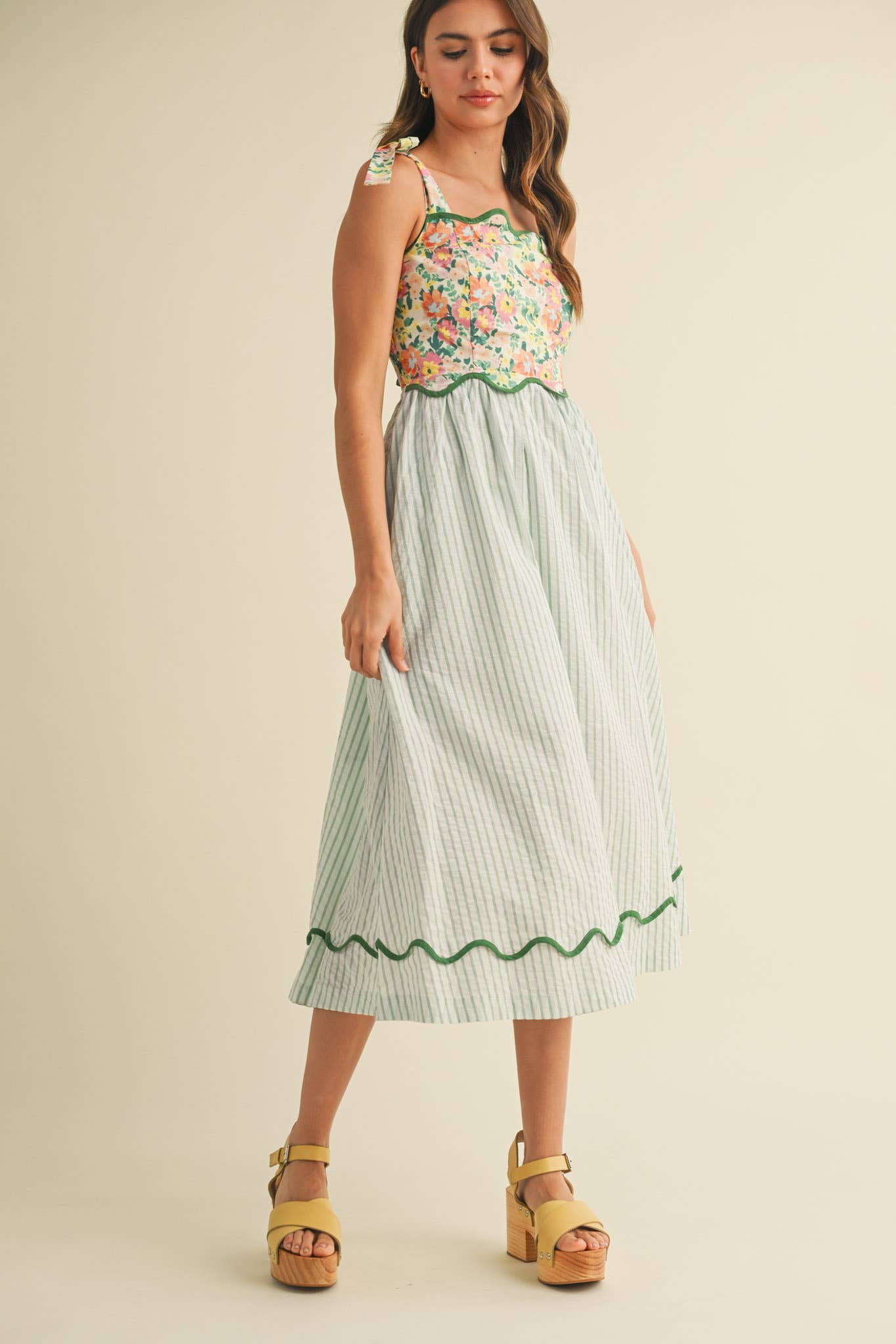 Mixed Print Maxi