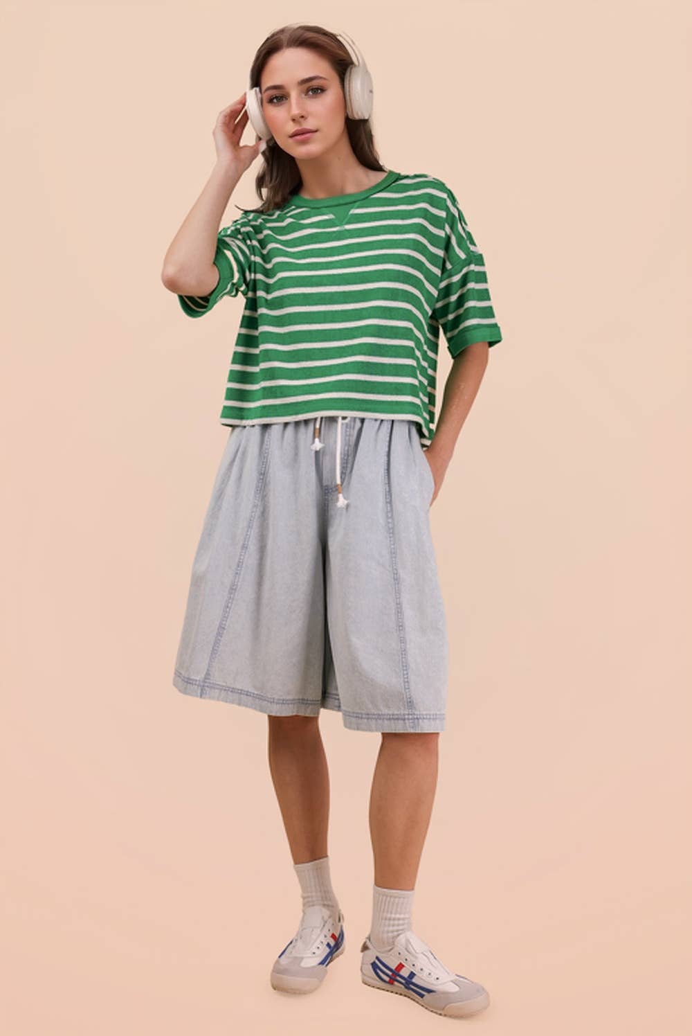 Oversized Stripe Knit Top