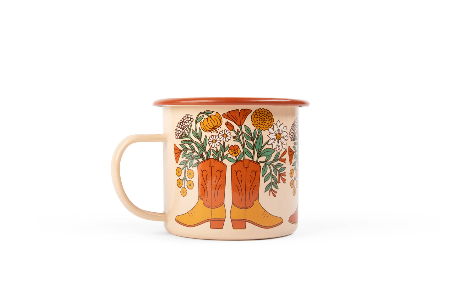 Enamel Cowboy Coffee & Camp Mug