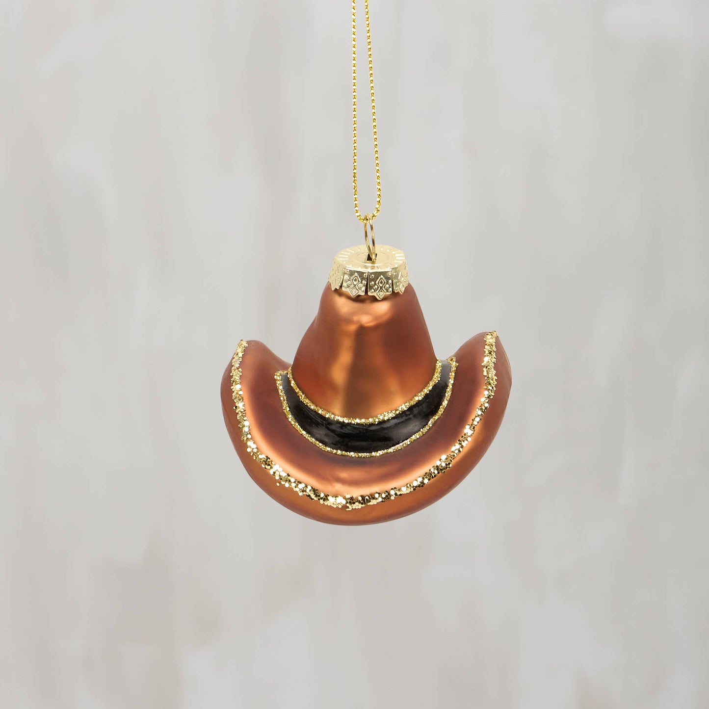 Glass Cowboy Hat Ornament