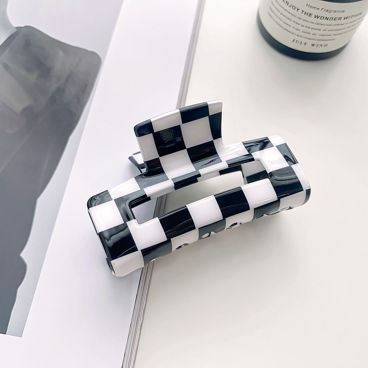 Checkerboard Hair Claw