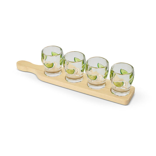 4pk 2oz Lime Shot Glass Flight