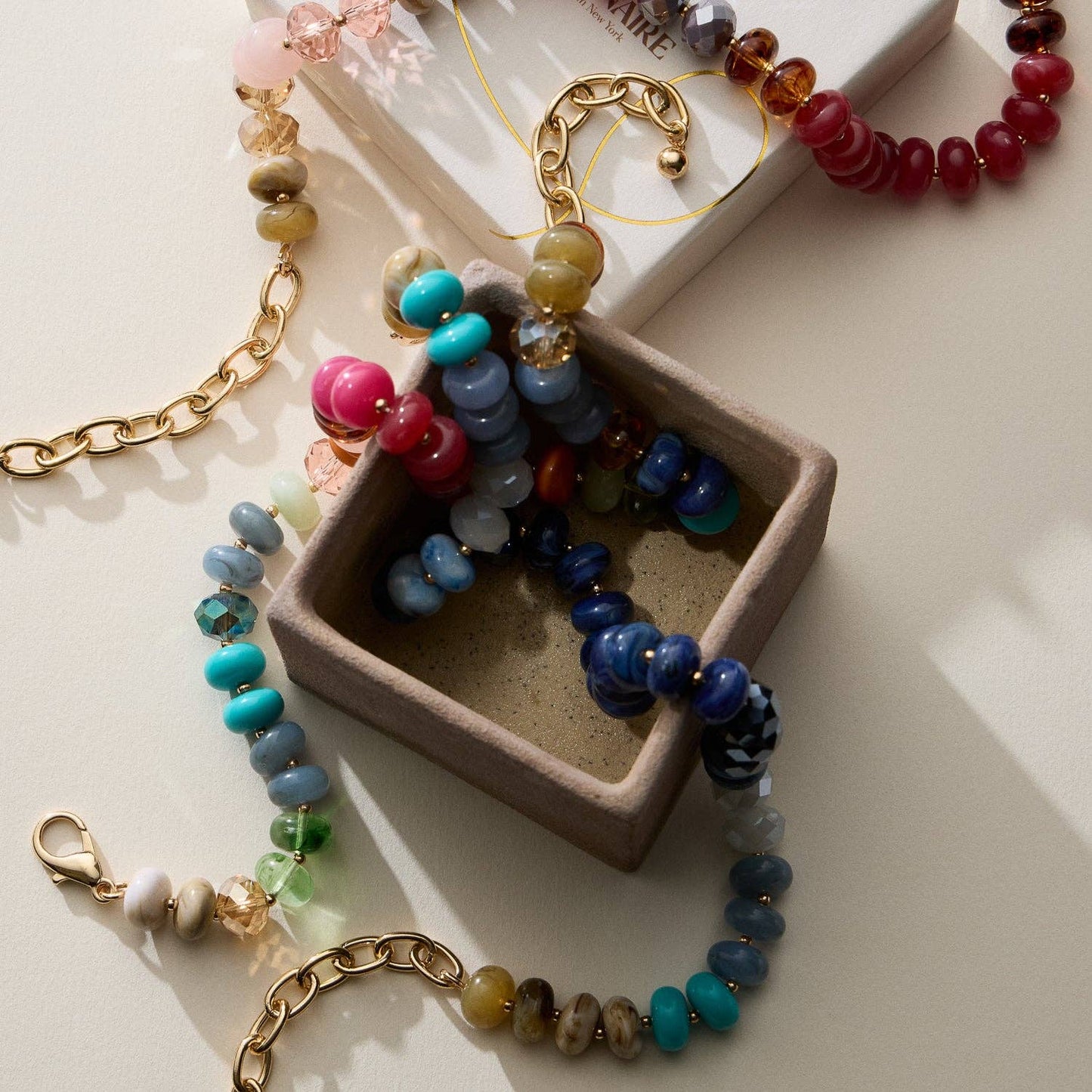 Mixed Bead Short Necklace | Adjustable Length
