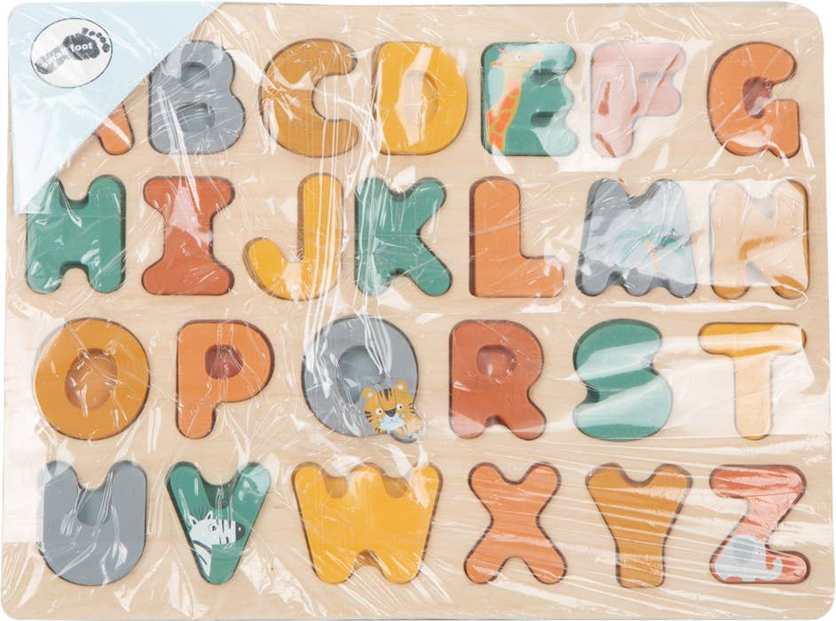 Wooden Toys Safari Themed Abcs Letter Puzzle