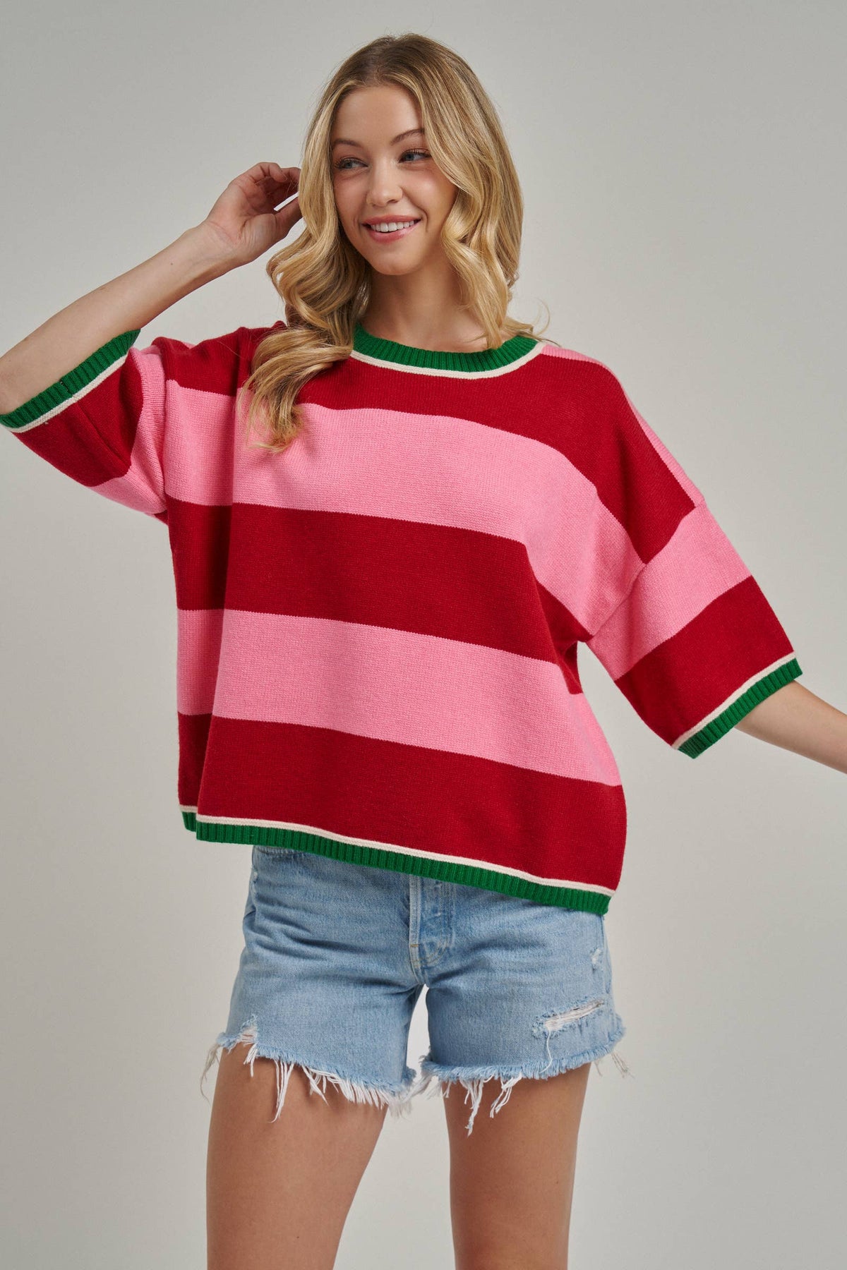 Christmas Wide Stripe Sweater