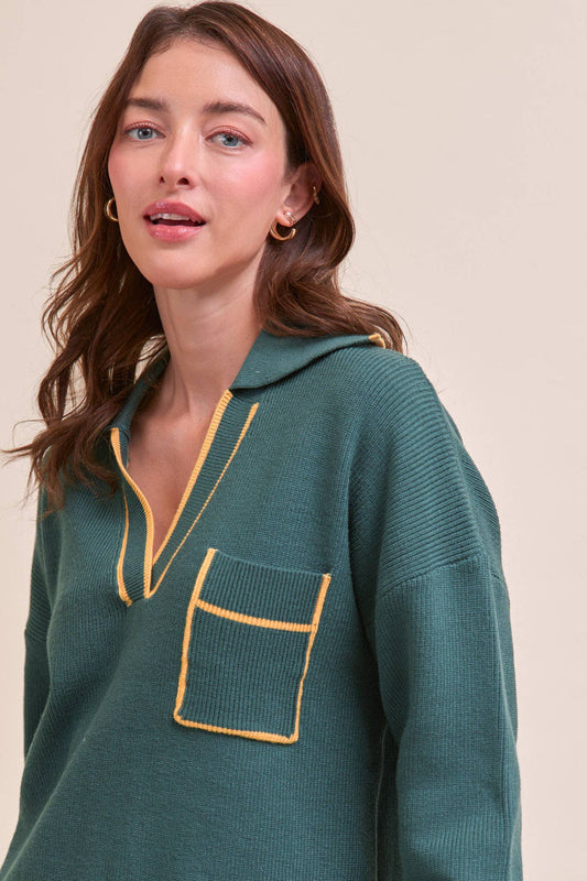 Ribbed Pullover Sweater