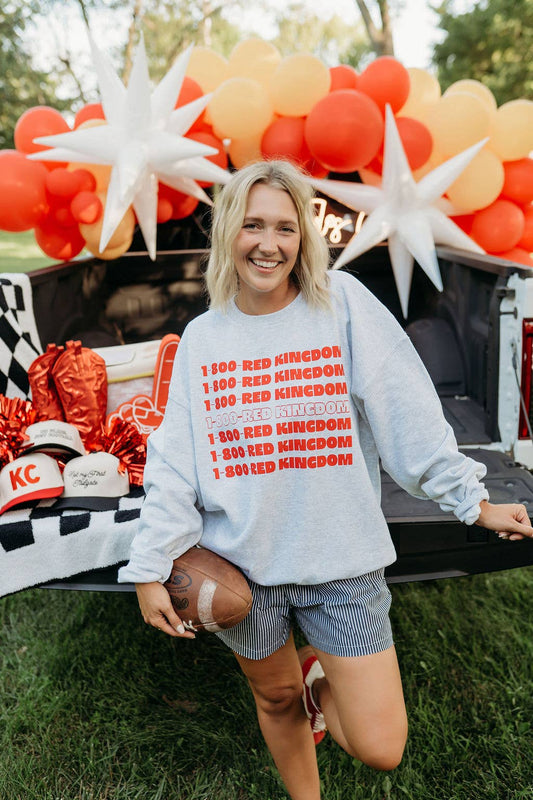 1-800-Red Kingdom Sweatshirt