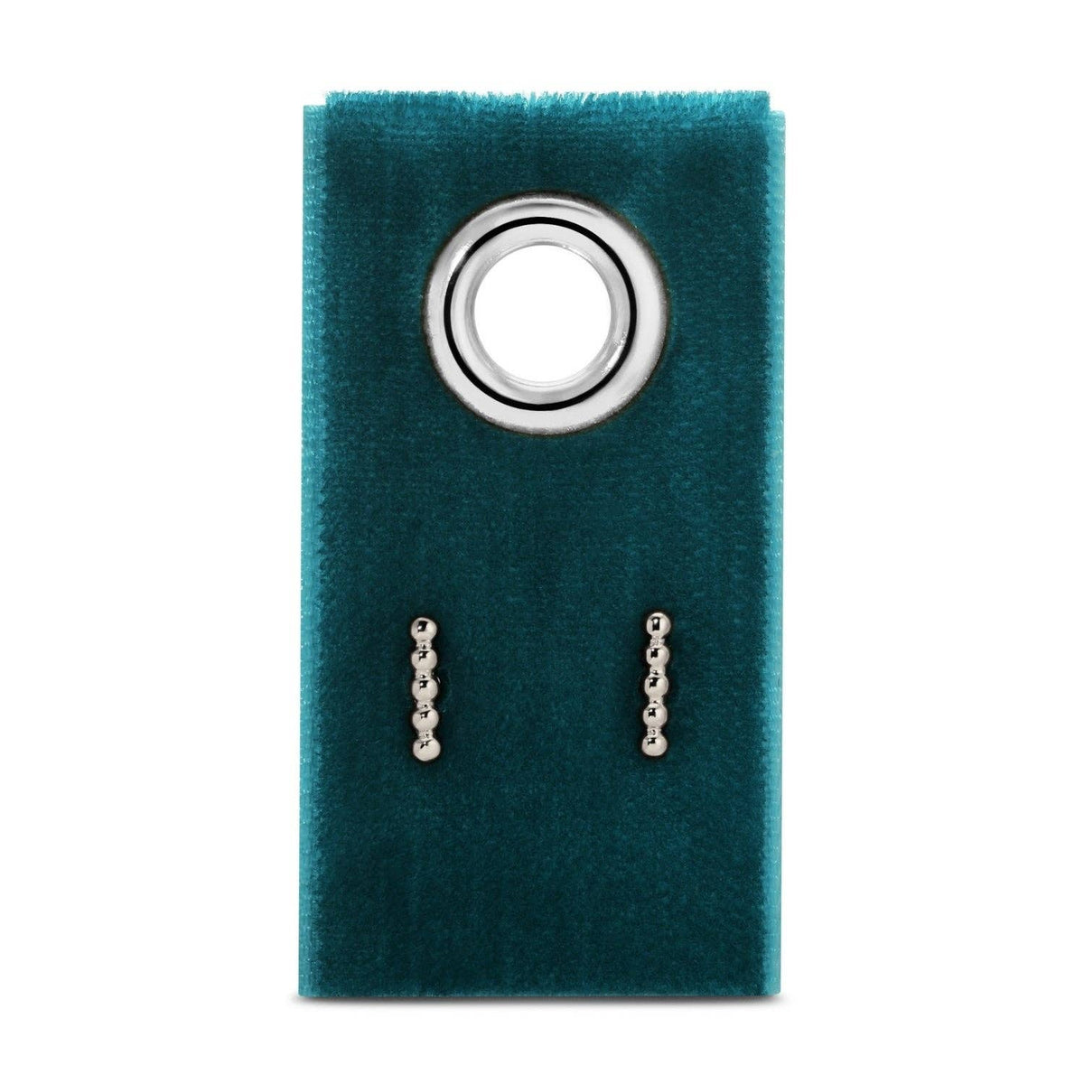 Dot Bar Studs On Velvet Tag