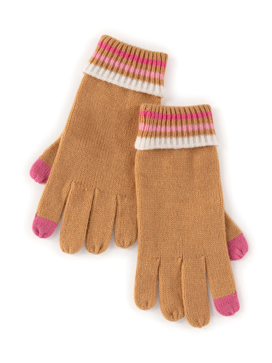 Maeve Touchscreen Gloves, Tan