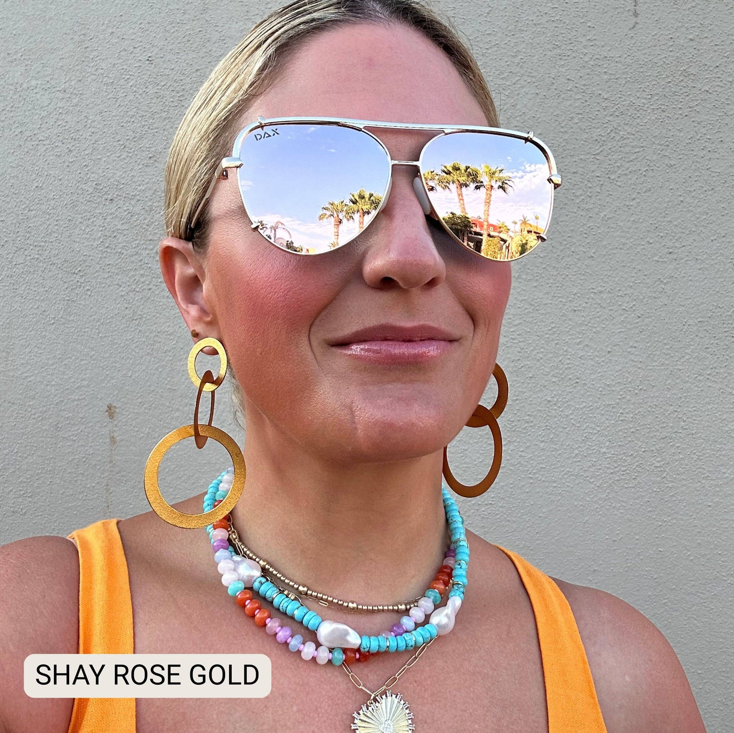 Dax - SHAY - Women's Polarized Large Hair Friendly Aviator