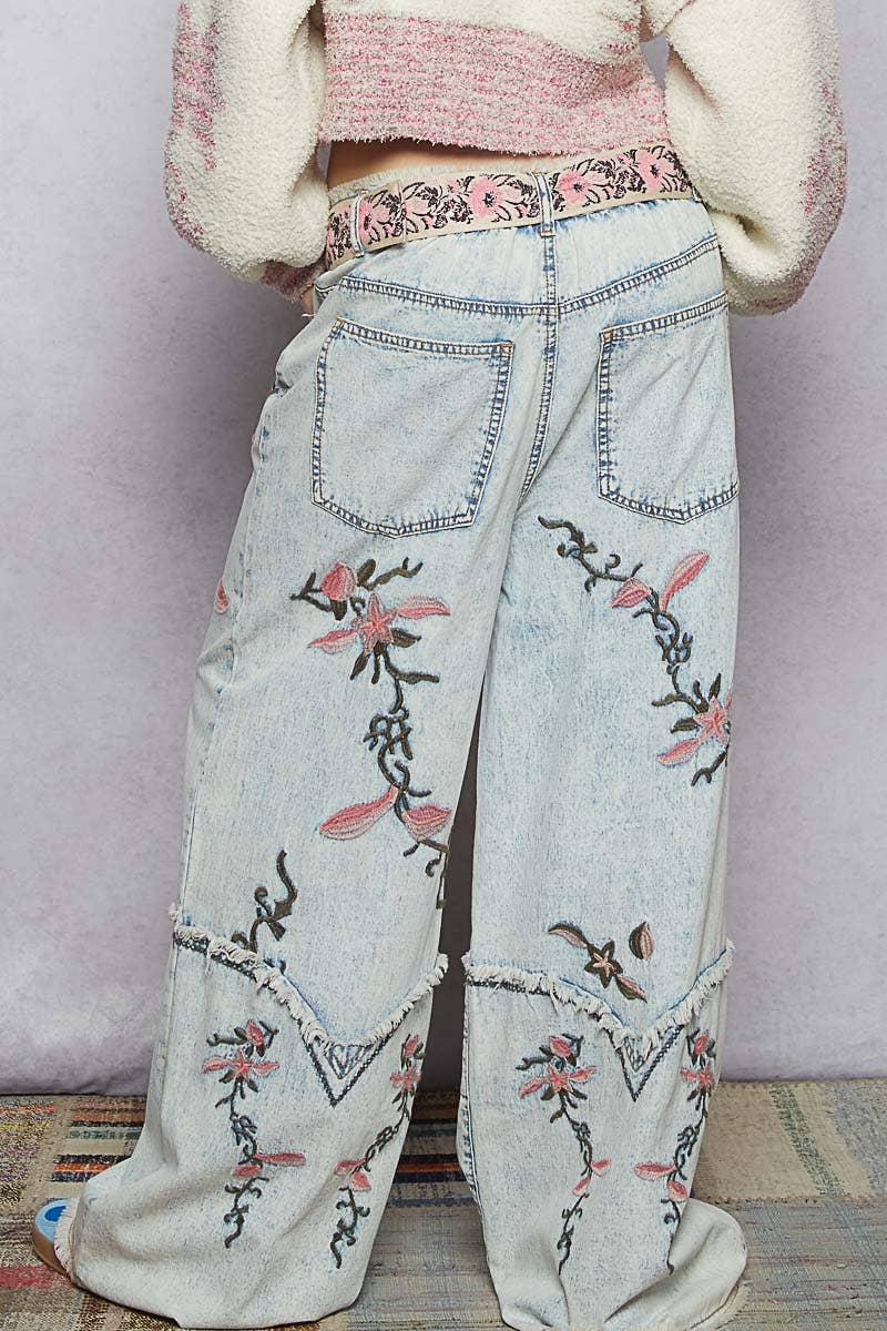 Floral Western Inspired Pants