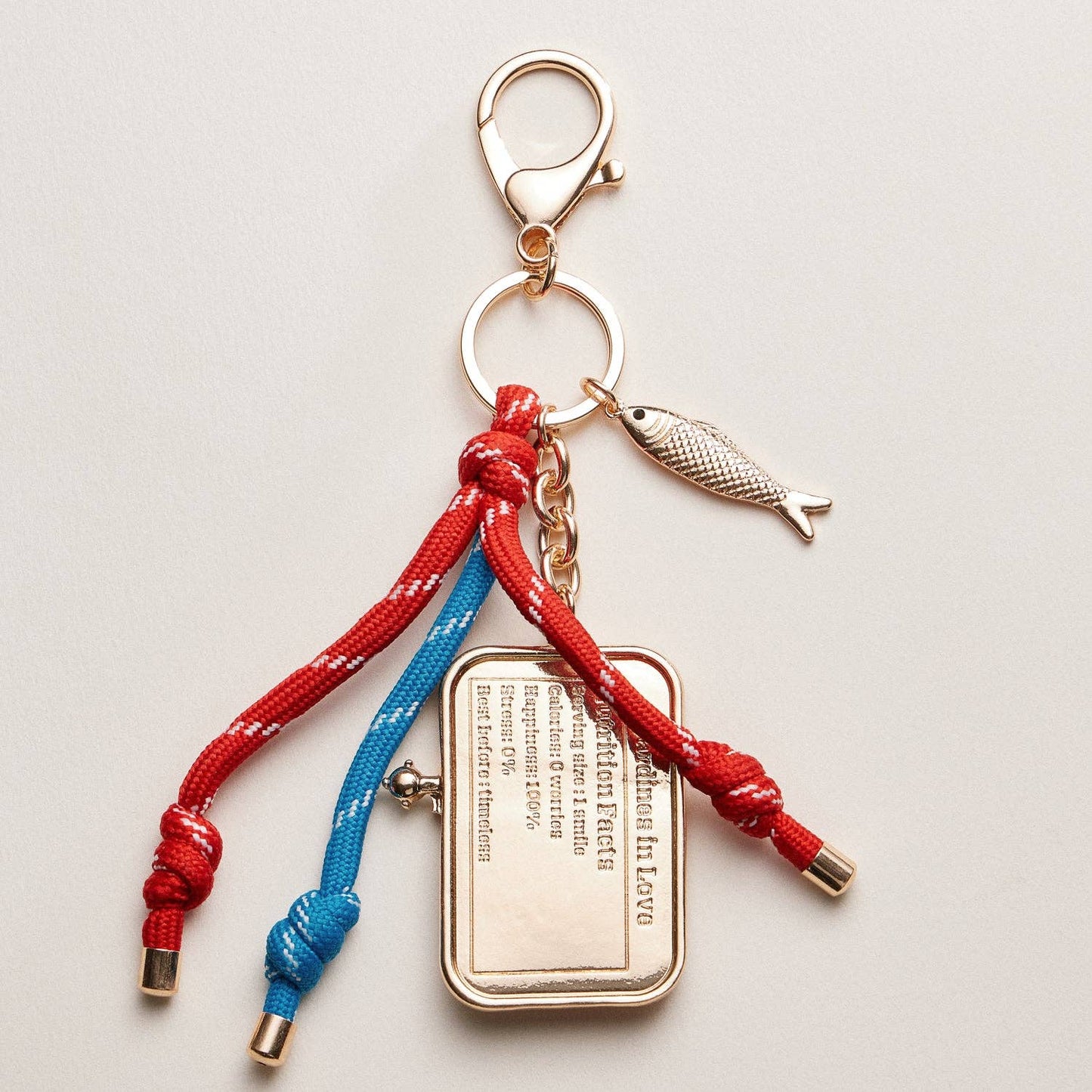 Sardine Tin Keychain | Tassel Charm