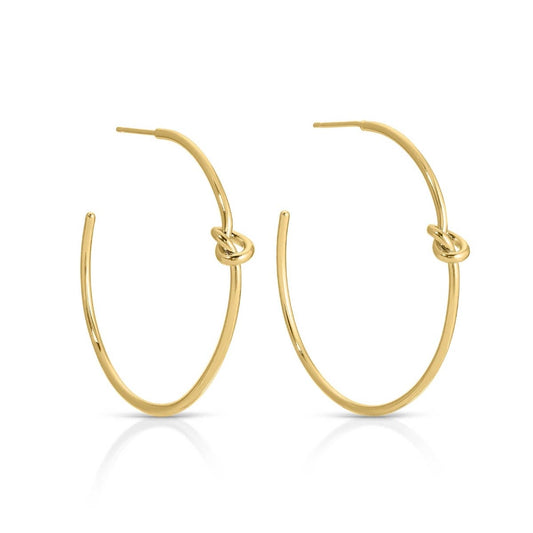 Delicate Knot Hoops