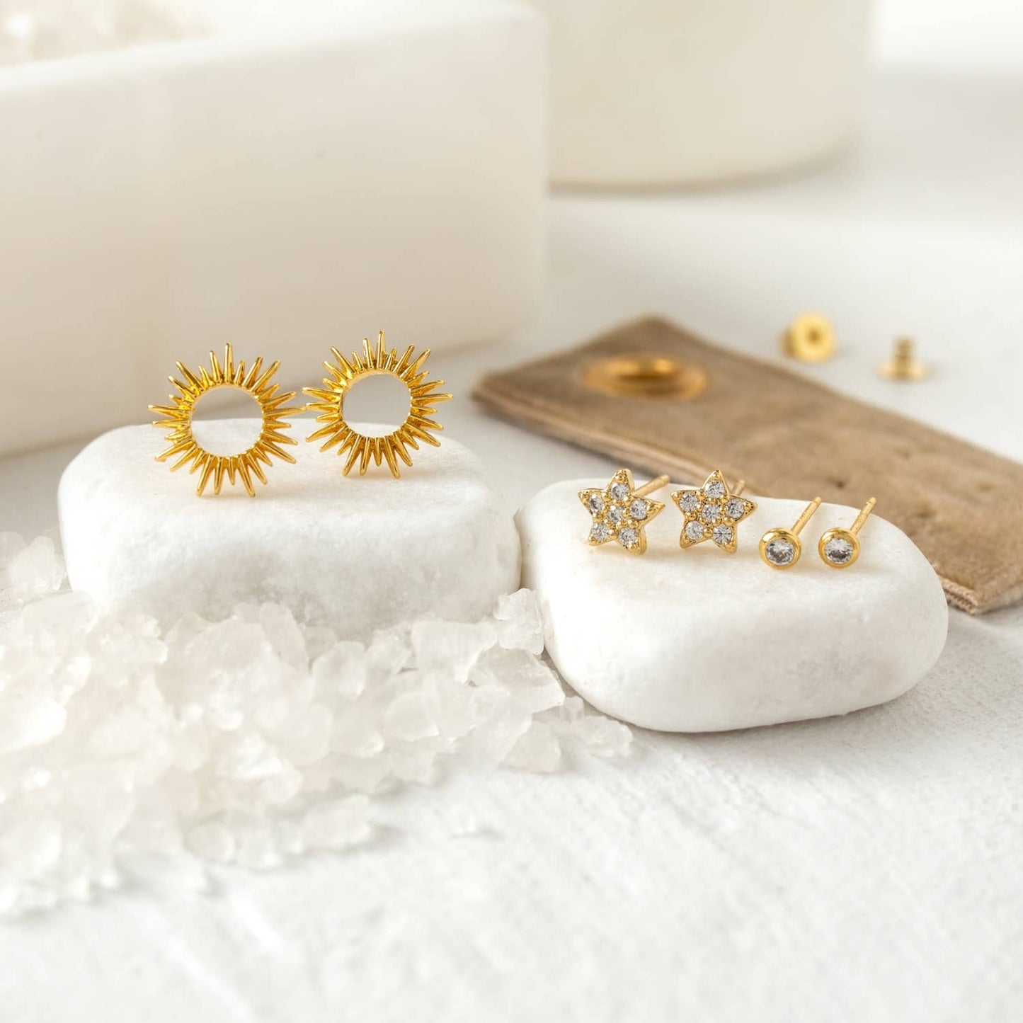 Star and Sun Velvet Stud Gift Set